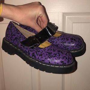 vintage doc marten vibe purple mary jane platforms